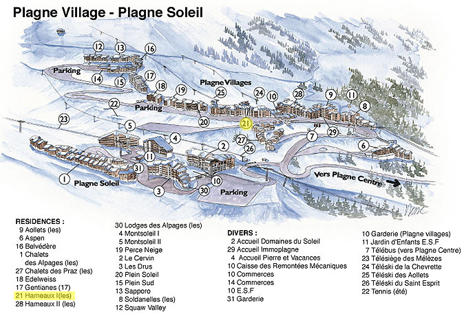 plan de la station